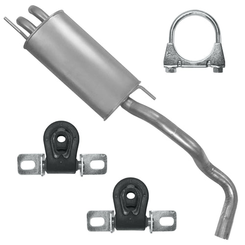 Endtopf Auspuff für Volkswagen Polo 3 III 6N (10.1994-10.2001) 1.4 TDI 1.7 SDI 1.9 SDI Fließheck_1