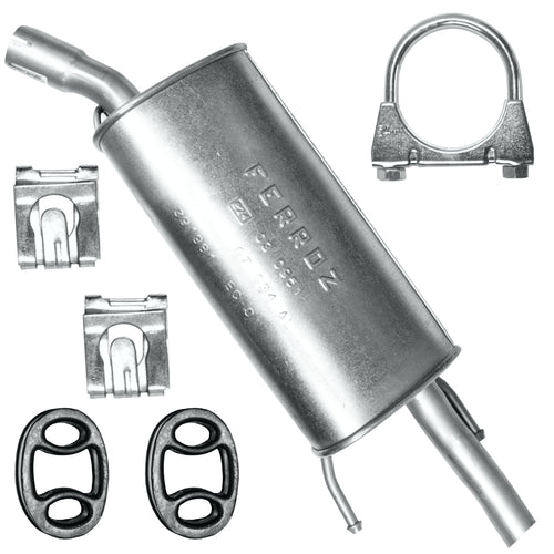 Endtopf Auspuff für Opel Corsa 2 II B (03.1993-12.2000) 1.2i 1.2i 1.4i 1.4i 1.6 GSI 1.5 D 1.5 TD 1.7 D Fließheck_1