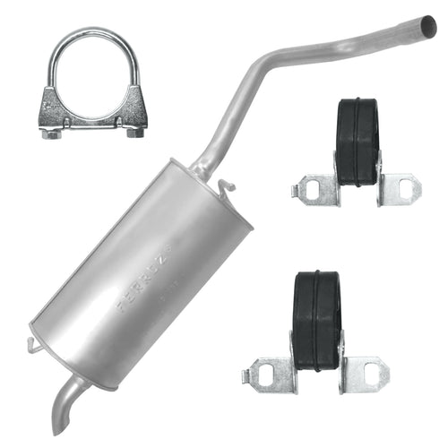 Endtopf Auspuff für Volkswagen Polo 4 IV 9N (11.2001-12.2009) 1.4i 1.4 FSI Fließheck_1