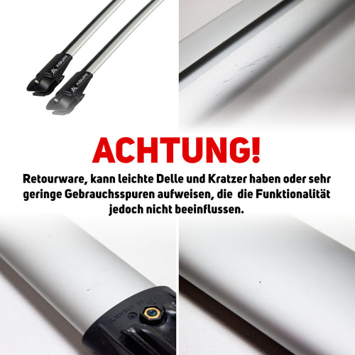 B-WARE AGURI Prestige II Dachträger für Offene Dachreling 85-92,5cm