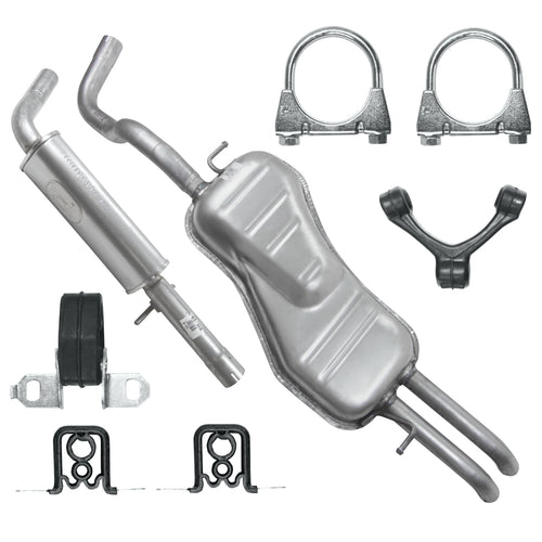 Auspuffanlage Schalldämpferset für Volkswagen Golf 4 IV Kombi Variant 1.8 T, 2.0, 2.3 (1999-07/2006)_1