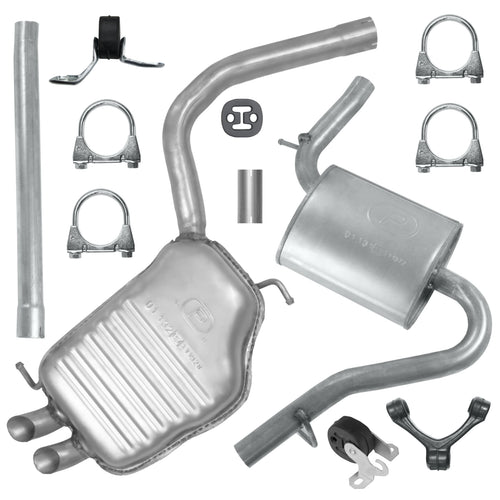 Auspuffanlage Schalldämpferset für Audi A4 B6 Limousine-Kombi Avant 1.9 TDI (2000-12/2004)_1