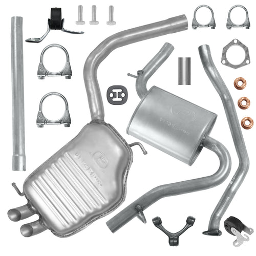 Auspuffanlage Schalldämpferset für Audi A4 B6 Limousine-Kombi Avant 1.9 TDI (2000-12/2004)_1