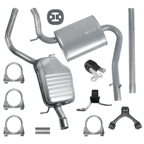 Auspuffanlage Schalldämpferset für Audi A4 B6 Limousine-Kombi Avant 1.6 (2000-12/2004)_1