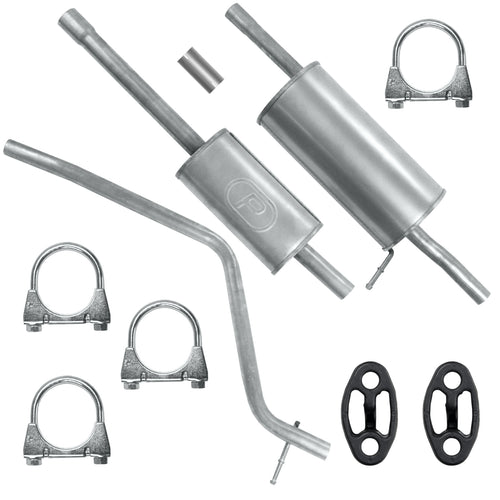 Auspuffanlage Schalldämpferset für Dacia Logan 1 I Limousine 1.4, 1.6 (2003-12/2012)_1