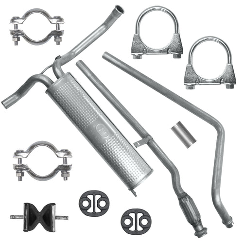 Auspuffanlage Schalldämpferset für Peugeot 107 1 I Fließheck 1.4 HDI (2005-2010)_1