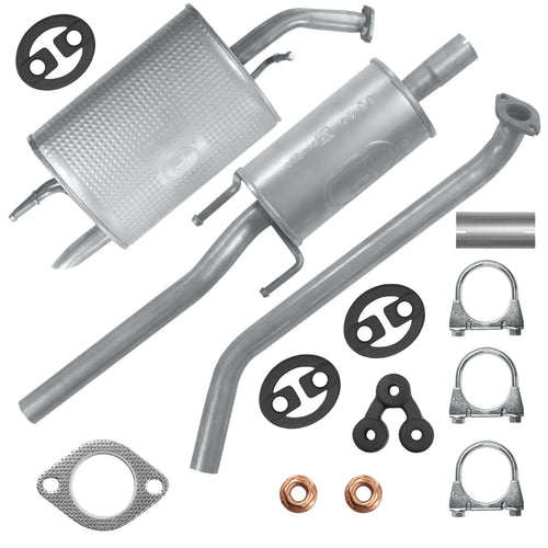 Auspuffanlage Schalldämpferset für Chevrolet Spark 3 III Fließheck 1.0, 1.2 (2009-2015)_1