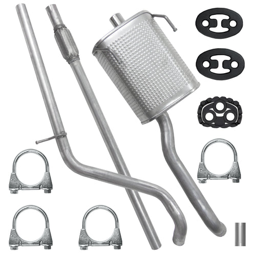 Auspuffanlage Schalldämpferset für Fiat Panda 2 II Fließheck 1.1, 1.2 (2003-12/2012)_1