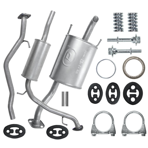 Auspuffanlage Schalldämpferset für Honda Jazz 2 II GD/GE Fließheck 1.2, 1.4 (2001-2008)_1