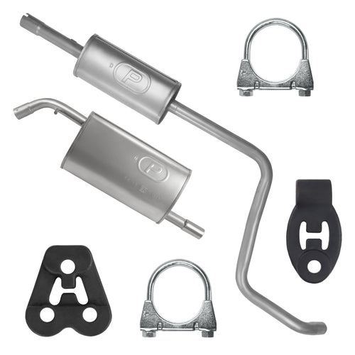 Auspuffanlage Schalldämpferset für Smart Forfour 1 I W454 Fließheck 1.1, 1.3 (2004-06/2006)_1