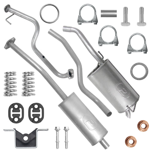 Auspuffanlage Schalldämpferset für Nissan Micra 3 III K12 Fließheck 1.2, 1.4 (2005-05/2010)_1