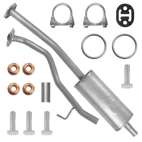 Mitteltopf Auspuff für Nissan Micra 3 III K12 Fließheck-Cabrio 1.0, 1.2, 1.4 (2003-2010)_1