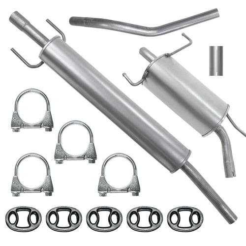 Auspuffanlage Schalldämpferset für Opel Corsa 3 III C Fließheck 1.0 (2000-07/2006)_1