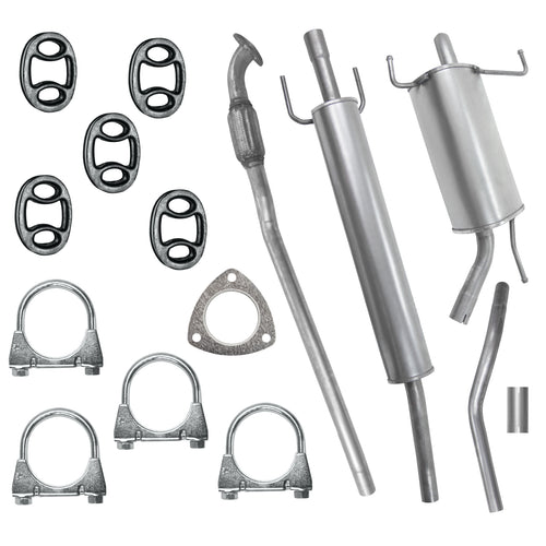 Auspuffanlage Schalldämpferset für Opel Corsa 3 III C Fließheck 1.0 (2000-07/2006)_1