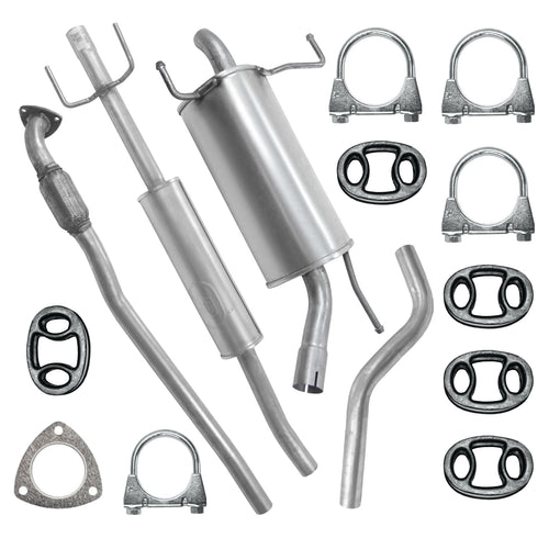 Auspuffanlage Schalldämpferset für Opel Corsa 3 III C Fließheck 1.2, 1.4 (2000-07/2006)_1
