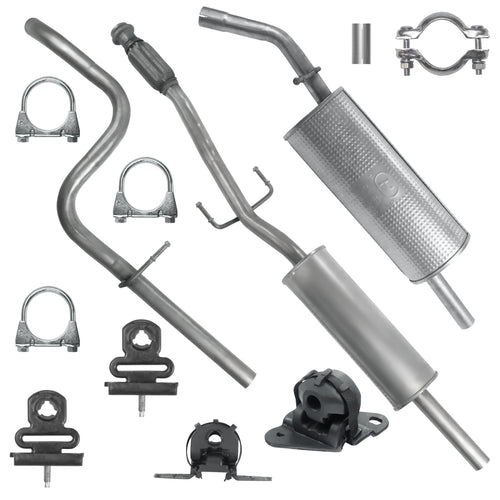 Auspuffanlage Schalldämpferset für Citroen DS3 1 I Fließheck-Cabrio 1.4, 1.6 (2010-2015) für Katalysator-Version_1