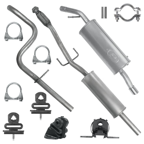 Auspuffanlage Schalldämpferset für Peugeot 2008 1 I CU SUV 1.6 (2013-2019) für Katalysator-Version, für SPORT-Version_1