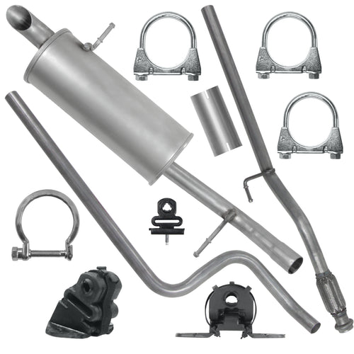 Auspuffanlage Schalldämpferset für Peugeot 207 1 I Fließheck-Cabrio 1.6 HDI (2006-12/2010) nicht für Sport-Version_1