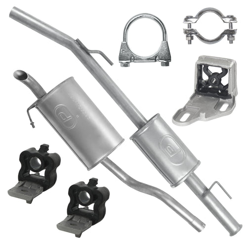 Auspuffanlage Schalldämpferset für Renault Clio 2 II Fließheck 1.6 (2000-12/2005)_1