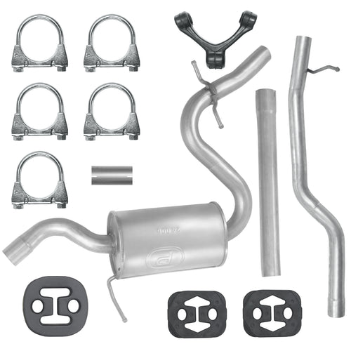 Auspuffanlage Schalldämpferset für Skoda Octavia 2 II Limousine-Kombi 1.6 TDI, 2.0 TDI (2004-06/2013)_1