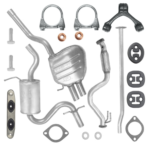 Auspuffanlage Schalldämpferset für Volkswagen Jetta 3 III Limousine 1.4 TSI (2005-10/2010)_1