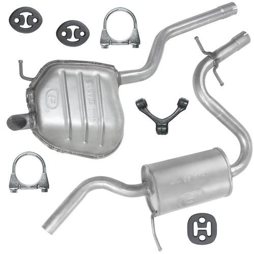 Auspuffanlage Schalldämpferset für Skoda Octavia 2 II Fließheck-Kombi 1.6 FSI (2004-10/2008)_1