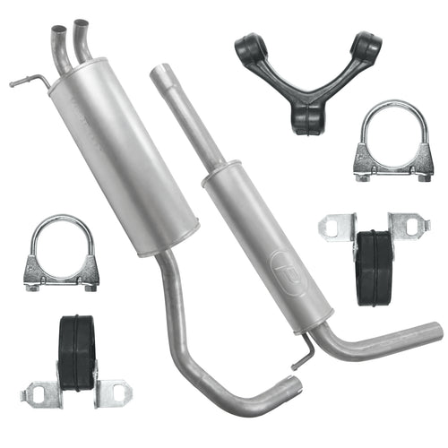 Auspuffanlage Schalldämpferset für Volkswagen Polo 4 IV 9N Fließheck 1.9 SDI, 1.9 TDI (2001-11/2009)_1