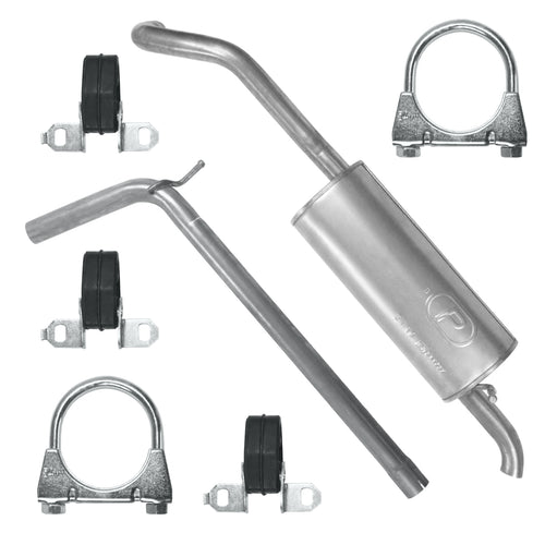 Auspuffanlage Schalldämpferset für Volkswagen Polo 5 V 6R Fließheck 1.2 TDI, 1.6 TDI (2009-06/2017)_1