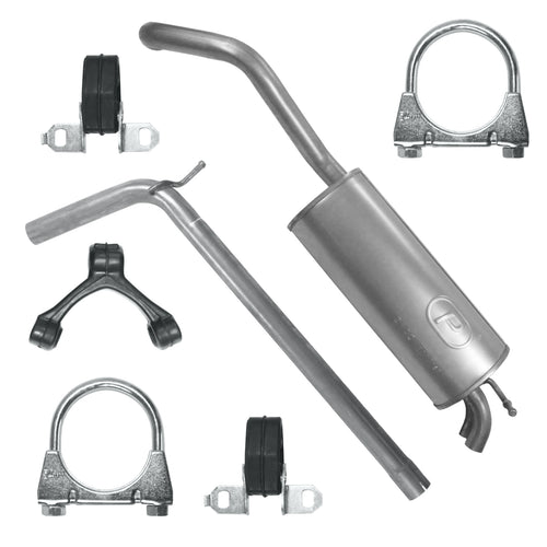 Auspuffanlage Schalldämpferset für Volkswagen Polo 4 IV 9N Fließheck 1.9 TDI (2003-11/2009)_1