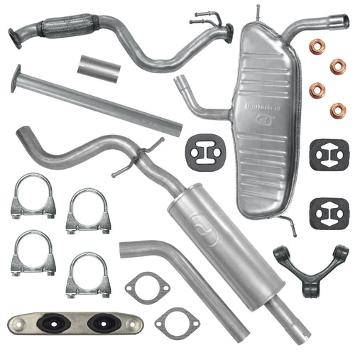 Auspuffanlage Schalldämpferset für Audi A3 8P Fließheck 1.2 TFSI (2003-03/2013) außer dem Sportback in der S-Line-Version_1