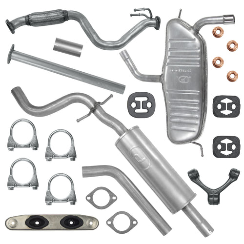 Auspuffanlage Schalldämpferset für Seat Leon 2 II Fließheck 1.2 TSI (2010-2015)_1
