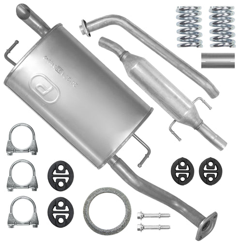 Auspuffanlage Schalldämpferset für Toyota Corolla 9 IX E12 Limousine-Kombi 1.4, 1.6 (2004-02/2007)_1