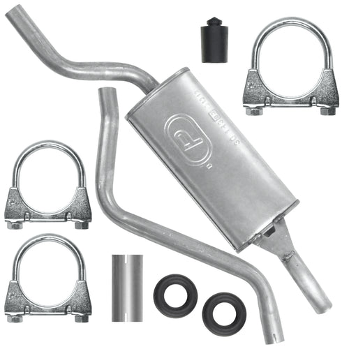 Endtopf Auspuff für Volkswagen Polo 2 II 86C Fließheck-Kombi 1.0, 1.3, 1.3 D, 1.4 D (1984-09/1990)_1