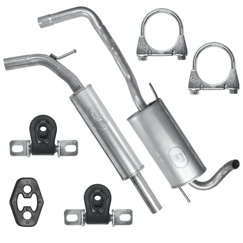Auspuffanlage Schalldämpferset für Volkswagen Polo 3 III 6N Fließheck 1.9 SDI (1994-12/1999)_1