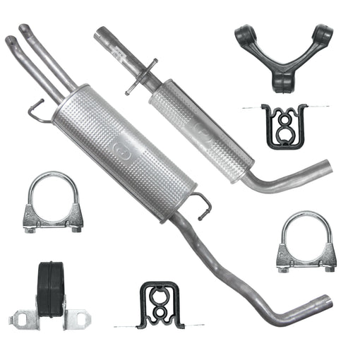 Auspuffanlage Schalldämpferset für Seat Toledo 2 II Limousine 1.4, 1.6, 1.9 SDI (1998-06/2006)_1
