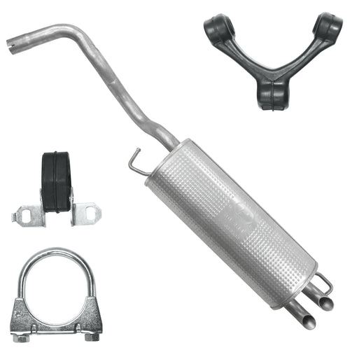 Endtopf Auspuff für Volkswagen Golf 4 IV Fließheck 1.6, 1.9 SDI (1997-2004)_1