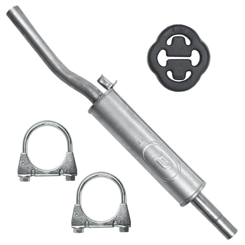 Mitteltopf Auspuff für Volkswagen Polo 2 II 86C Fließheck-Kombi-Coupe-Limousine 1.0, 1.3 (1985-1992)_1