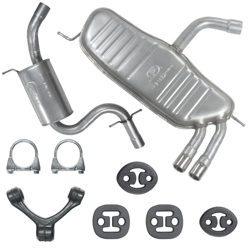 Auspuffanlage Schalldämpferset für Audi A3 8P Fließheck 2.0 TFSI (2004-08/2012)_1