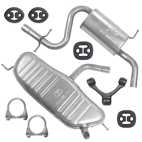 Auspuffanlage Schalldämpferset für Volkswagen Golf Plus 5 V Van 1.6 FSI (2003-11/2008)_1