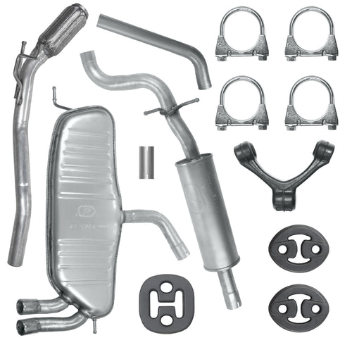 Auspuffanlage Schalldämpferset für Audi A3 8P Fließheck 1.9 TDI, 2.0 TDI (2003-06/2008)_1