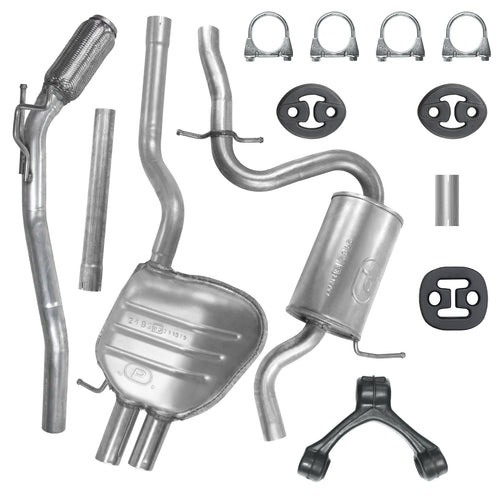 Auspuffanlage Schalldämpferset für Skoda Octavia 2 II Limousine-Kombi 2.0 TDI (2004-2013)_1