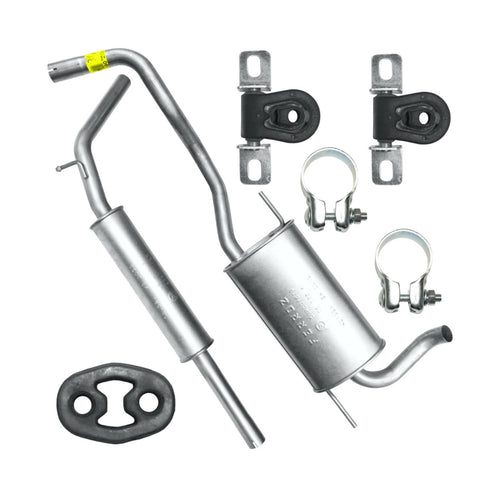 Auspuffanlage Schalldämpferset Auspuff für Volkswagen Polo 3 III 6N (10.1994-10.2001) 1.3i Fließheck_1