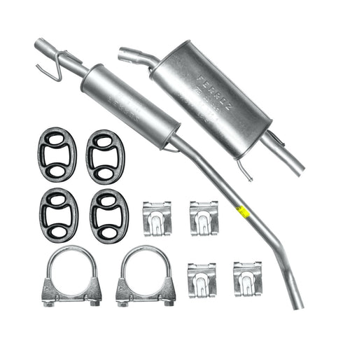 Auspuffanlage Schalldämpferset Auspuff für Opel Corsa 2 II B (03.1993-12.2000) 1.5 D Fließheck_1