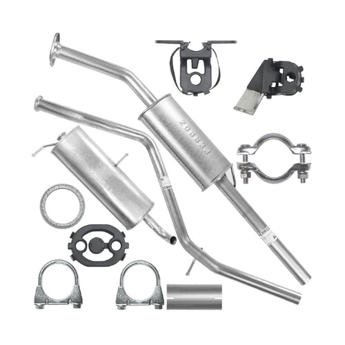 Auspuffanlage Schalldämpferset Auspuff für Citroen C4 1 I (01.2004-06.2008) 1.6i Coupe, Fließheck_1