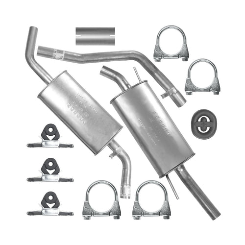 Auspuffanlage Schalldämpferset Auspuff für Volkswagen Transporter T4 (09.1990-12.1995) 2.4 D Pritsche SWB (2920mm)_1