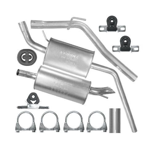 Auspuffanlage Schalldämpferset Auspuff für Volkswagen Transporter T4 (01.1996-07.2003) 2.4 D Bus SWB (2920 mm)_1