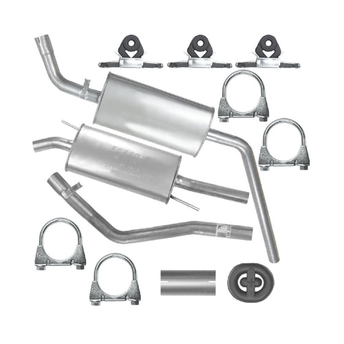 Auspuffanlage Schalldämpferset Auspuff für Volkswagen Transporter T4 (09.1990-12.1995) 2.4 D Pritsche LWB (3320 mm)_1