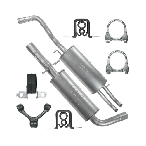 Auspuffanlage Schalldämpferset Auspuff für Seat Toledo 2 II (11.1998-10.2005) 2.3 VR5 Limousine_1