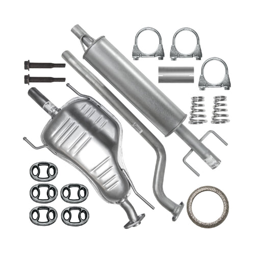 Auspuffanlage Schalldämpferset Auspuff für Opel Astra 2 II G (03.1998-12.2009) 1.4i 1.6i Fließheck_1