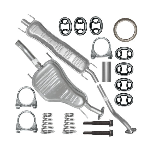 Auspuffanlage Schalldämpferset Auspuff für Opel Astra 2 II G (03.1998-12.2009) 1.6i 1.8i 2.0i Kombi Caravan_1
